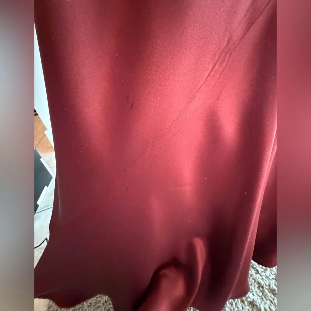 Reformation Silk Neva Dress in Romance, *light flaws* - Picture 8 of 11